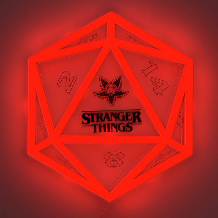 Stranger Things LED neon light wall mountable multi color UK version
