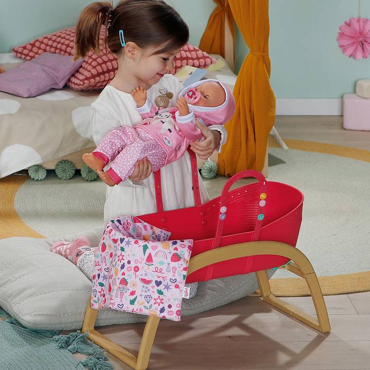 Baby Born 3 in 1 doll bassinet playset - British product