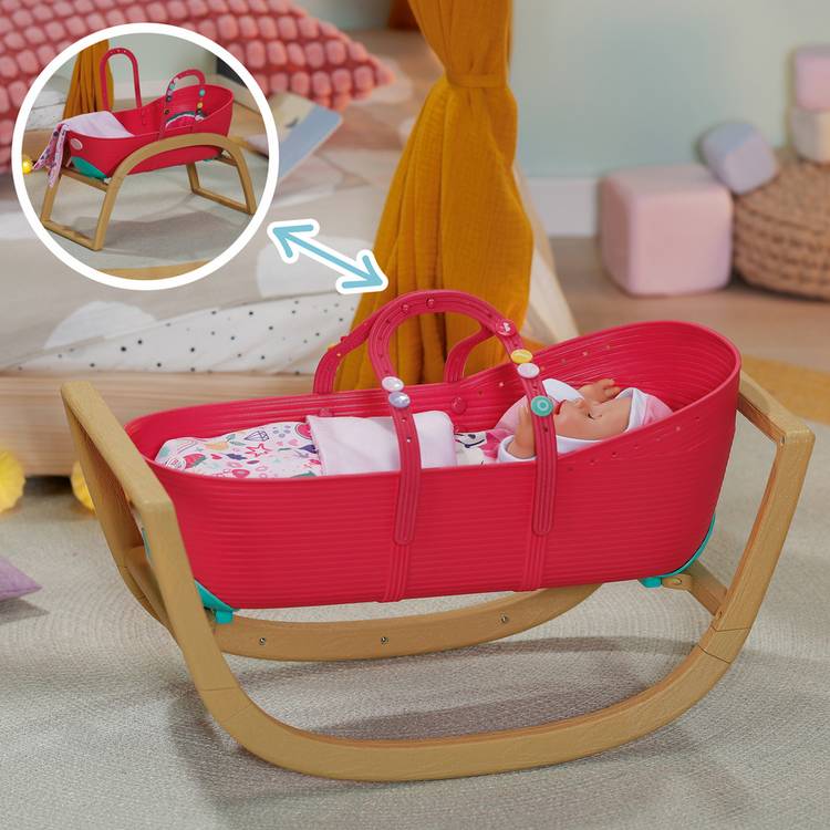 Baby Born 3 in 1 doll bassinet playset - British product