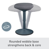 Leitz Ergo Cosy stool dark grey, UK version
