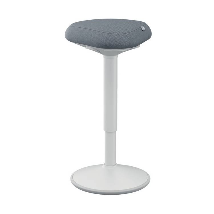Leitz Ergo Active standing stool in light grey, imported from the UK