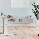 Leitz Ergo Active standing stool in light grey, imported from the UK