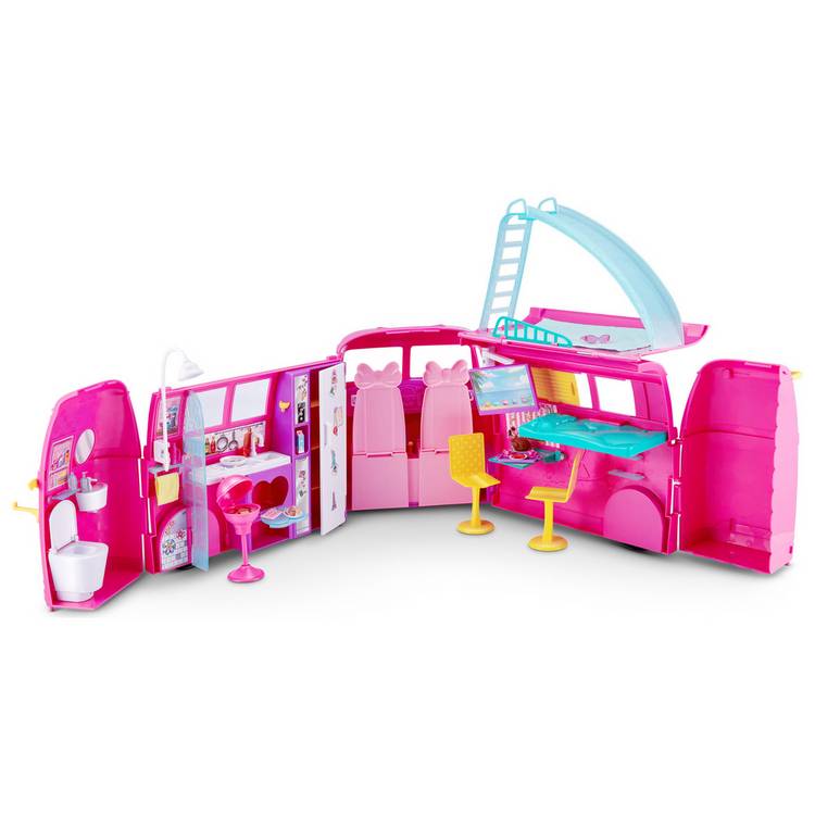 Sparkle Girlz retro campervan doll playset, imported from the UK