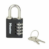 Argos Master Lock Set-Your-Own Combination Padlock with Override Key 4.5x3.9x2.8cm- Buy online at McGrocer
