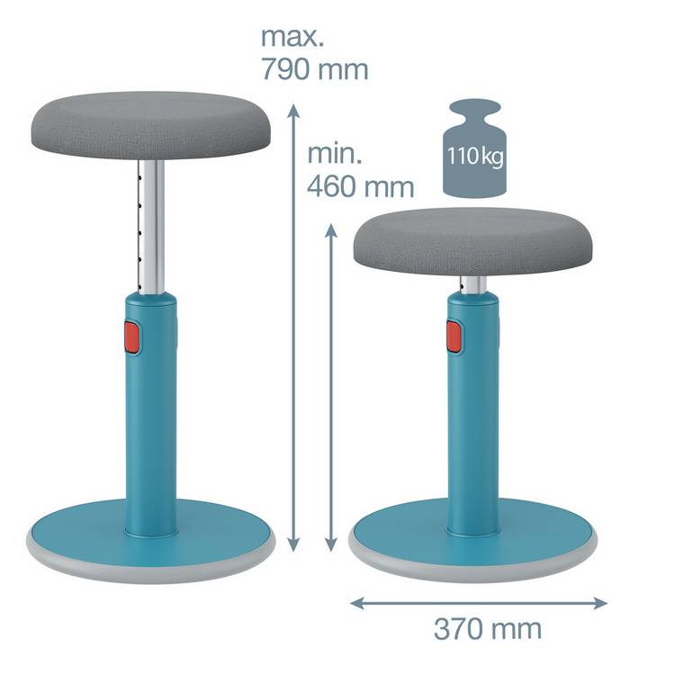 Leitz Ergo Cosy Active Sit Stand Stool, imported from the UK