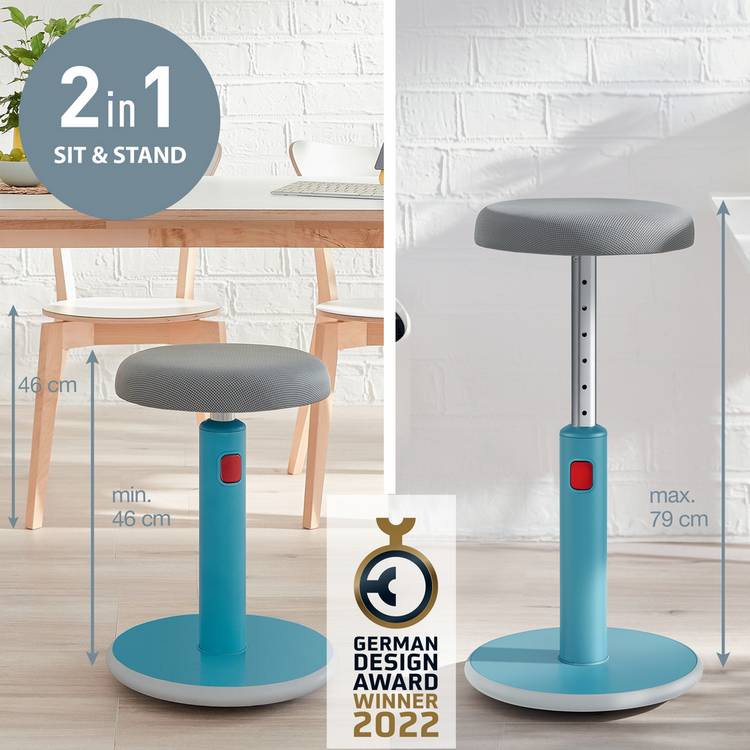 Leitz Ergo Cosy Active Sit Stand Stool, imported from the UK