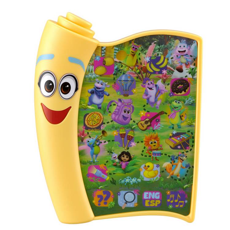 Dora Discovery Tablet interactive bilingual toy, UK version