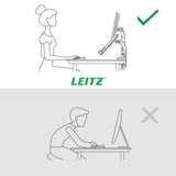 Leitz dual monitor and laptop arm dark grey - British product