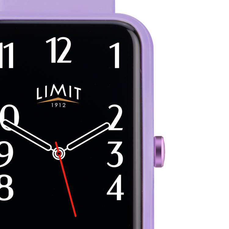 Limit purple silicone strap smart watch, UK version
