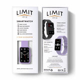Limit purple silicone strap smart watch, UK version