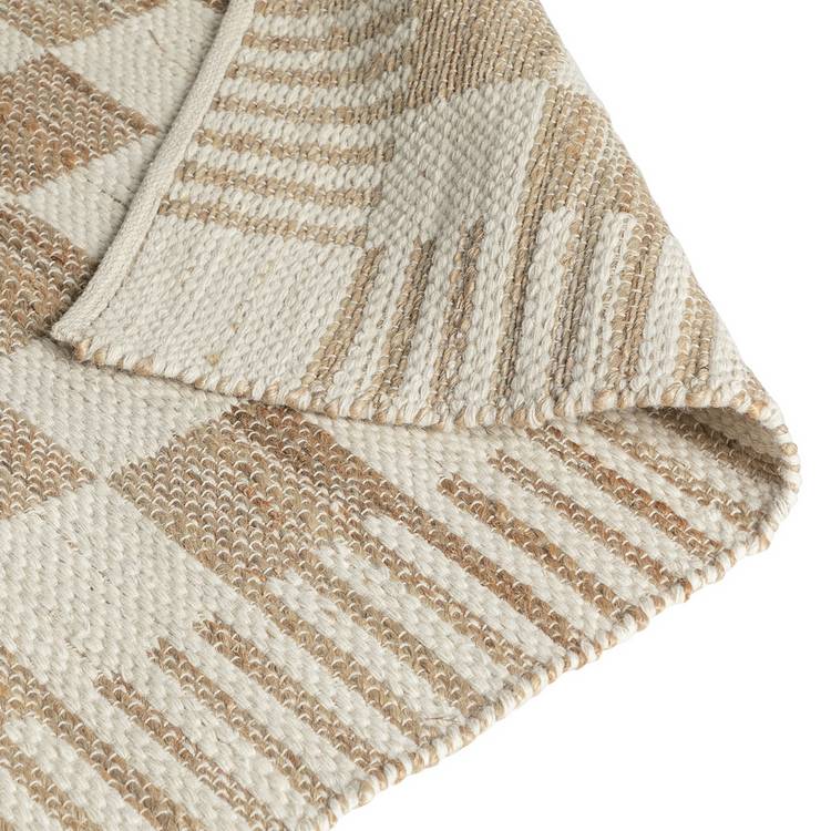 Habitat flatweave rug checkerboard natural 120x170cm, UK version