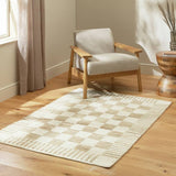 Habitat flatweave rug checkerboard natural 120x170cm, UK version