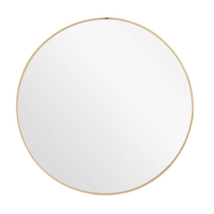 Habitat round wall mirror gold 80cm - British product