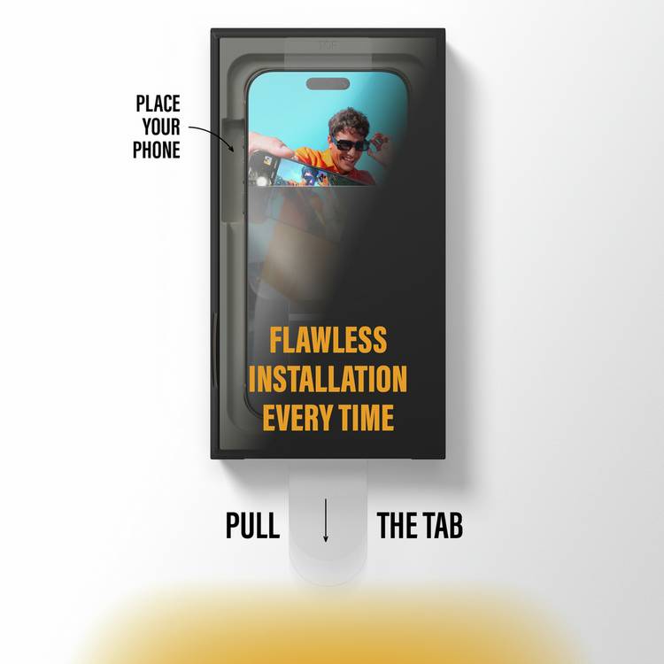 PanzerGlass FastFit screen protector for iPhone 17/16 Pro, imported from the UK