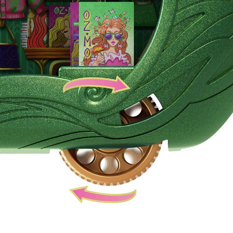 Wicked train playset with Elphaba doll, imported from the UK