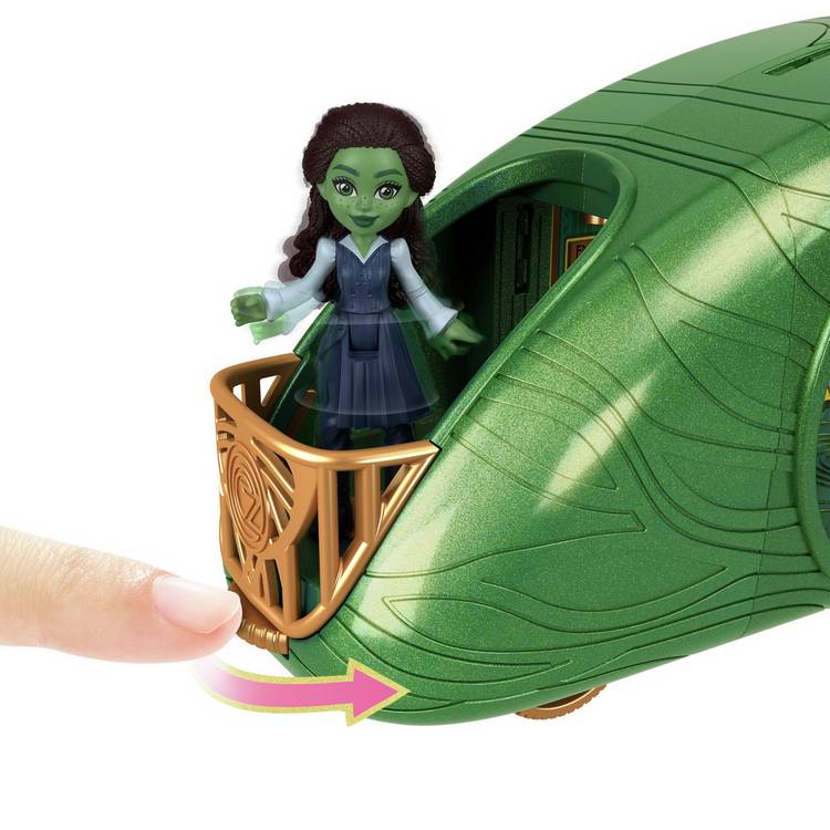 Wicked train playset with Elphaba doll, imported from the UK