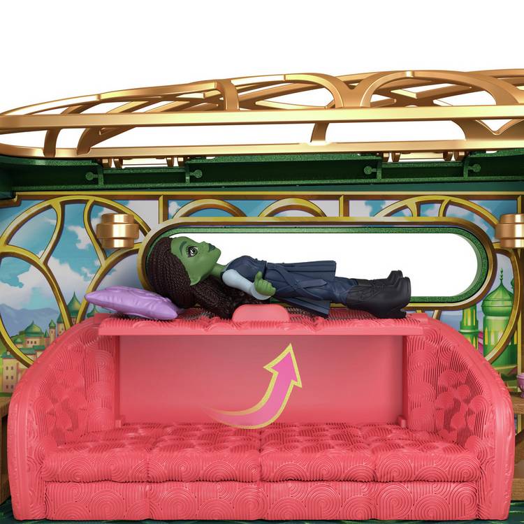 Wicked train playset with Elphaba doll, imported from the UK