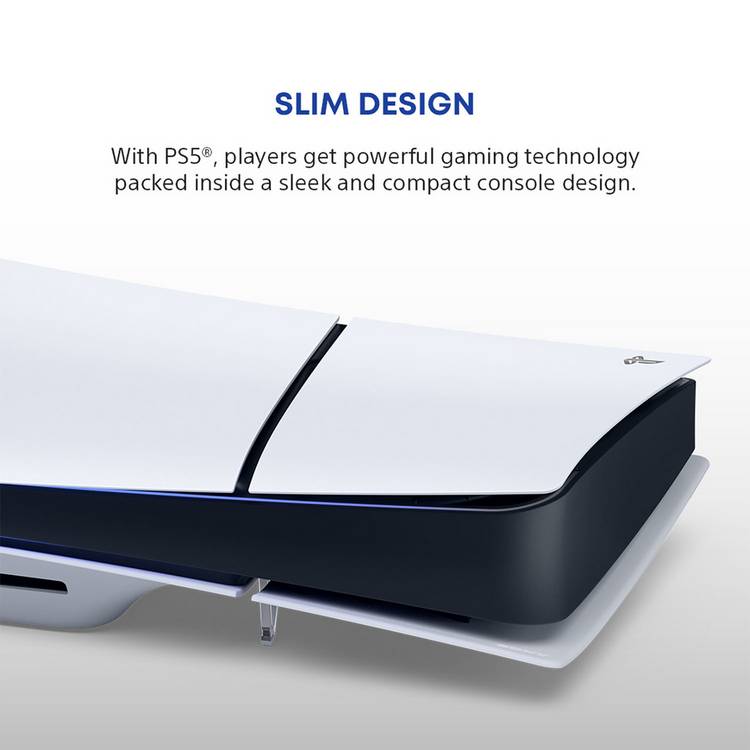 PlayStation 5 slim console disc drive 1TB, imported from the UK