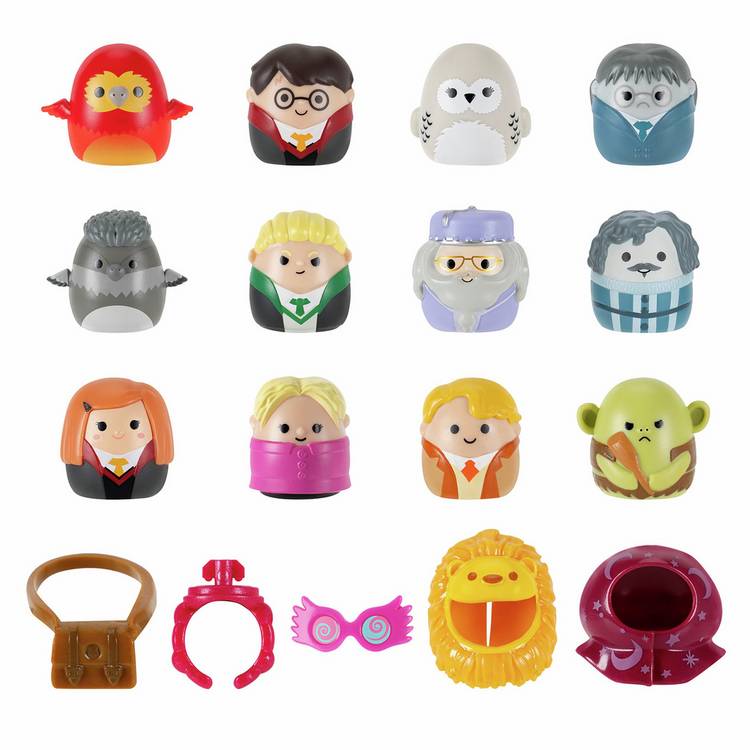 Squish-a-longs Harry Potter Mini-Squish 12-pack accessory set - British product