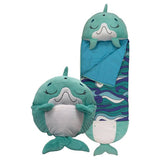 Happy Nappers Disco Dolphin large sleeping bag toy, UK version