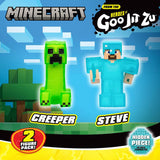 Goo Jit Zu Minecraft stretch toy 2 pack, imported from the UK