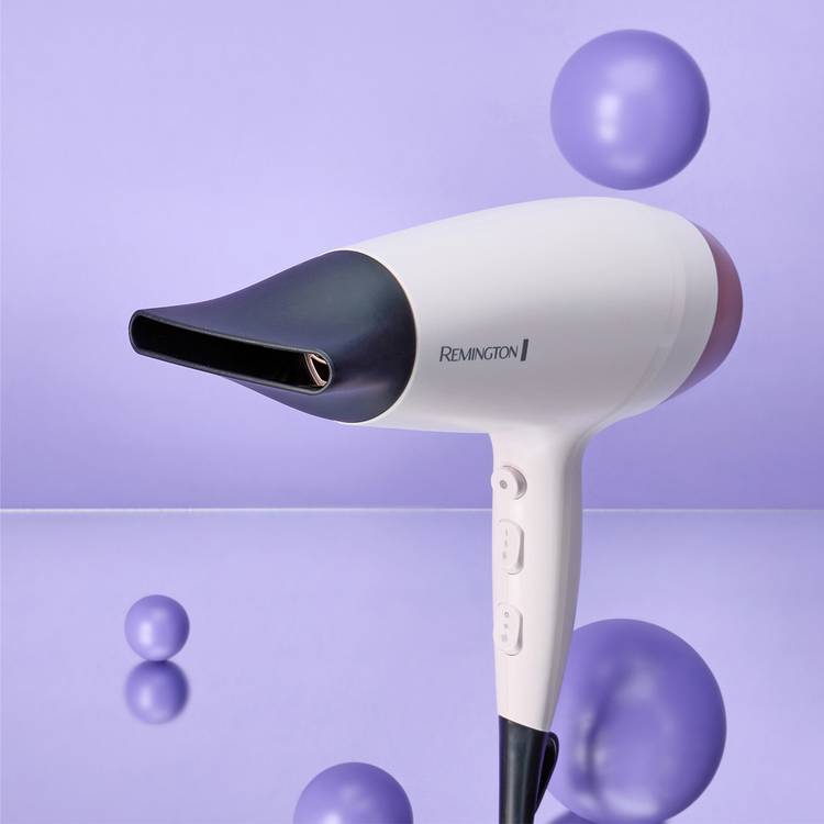 Remington Almond Allure hair dryer with diffuser and concentrator, British product