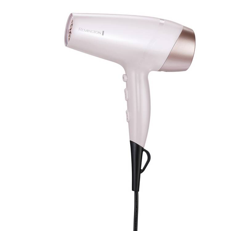 Remington Almond Allure hair dryer with diffuser and concentrator, British product