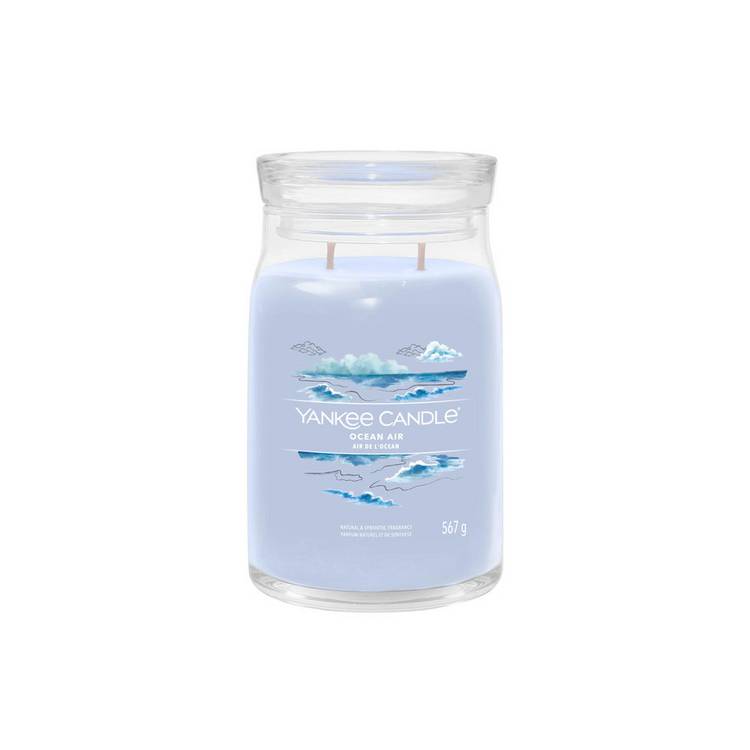 Yankee large scented candle Ocean Air (British brand)