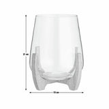 Habitat small hurricane candle holder with wooden legs, UK version