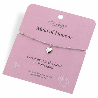 Argos Hot Diamonds Sterling Silver Maid of Honour Charm Bracelet 20cm- Buy online at McGrocer