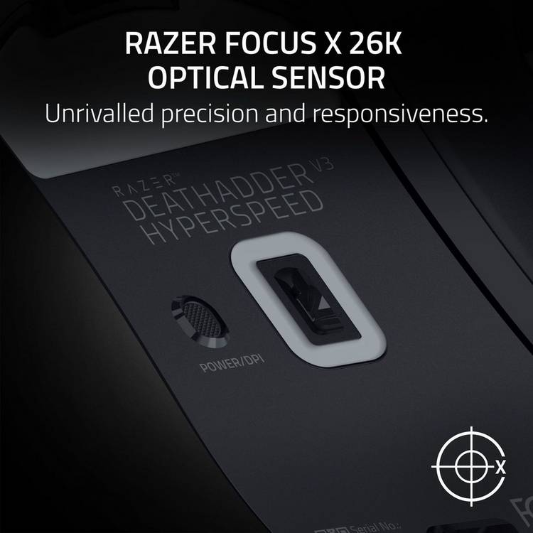 Razer DeathAdder V3 HyperSpeed wireless gaming mouse, UK version