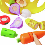 Chad Valley wooden veg set with hook-and-loop fastenings (British brand)