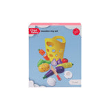 Chad Valley wooden veg set with hook-and-loop fastenings (British brand)