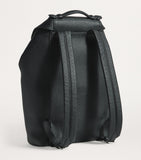 Scratch-Resistant Grained Leather Backpack with Buckle Fastening
