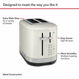 KitchenAid toaster porcelain white 2 slice, imported from the UK