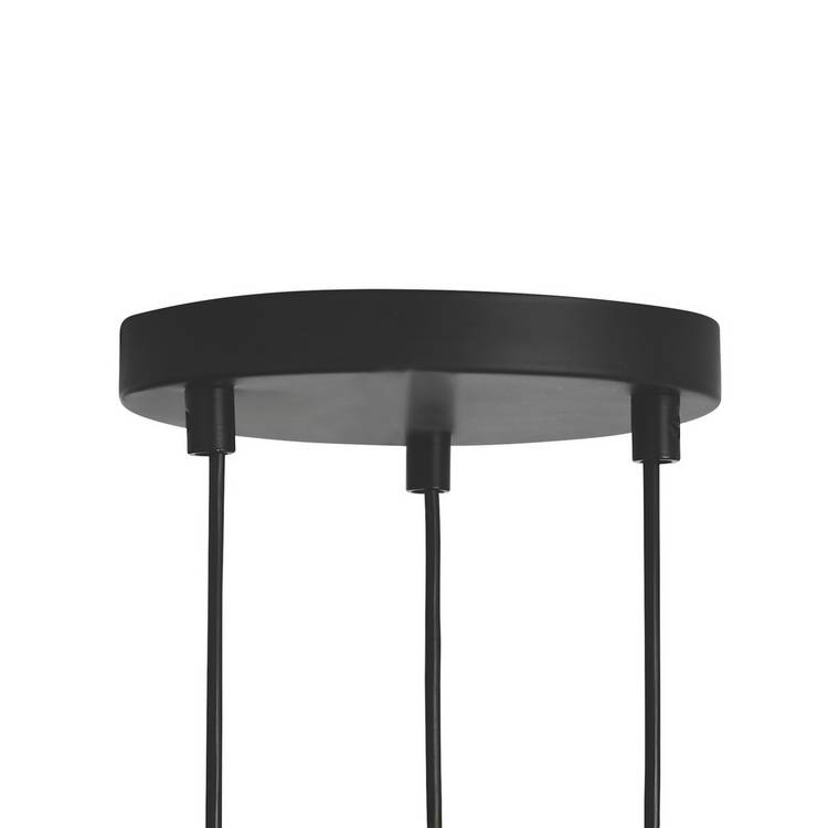 Habitat Lockie 3 light cluster pendant light black, UK version