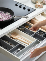 Next Joseph Joseph Grey Blox 10 Piece Drawer Organiser- Buy online at McGrocer