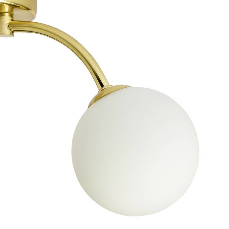 Argos Home opal ball ceiling light in brass, imported from the UK