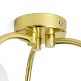 Argos Home opal ball ceiling light in brass, imported from the UK