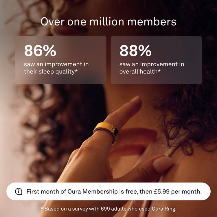 Oura smart ring 4 gold size 14 - British product
