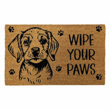 Mighty Mats paws doormat 45x75cm latex backed natural coir - British product