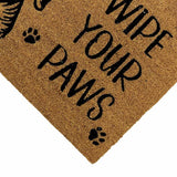 Mighty Mats paws doormat 45x75cm latex backed natural coir - British product