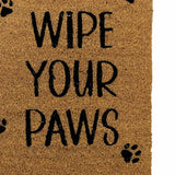 Mighty Mats paws doormat 45x75cm latex backed natural coir - British product