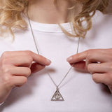 Harry Potter Deathly Hallows spinning necklace - British product