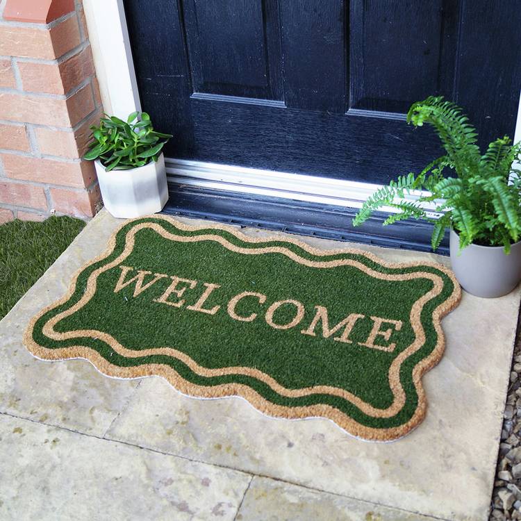 Mighty Mats olive welcome doormat 45x75cm (British brand)