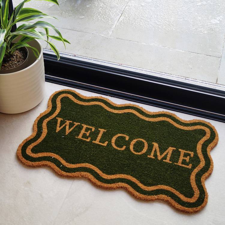 Mighty Mats olive welcome doormat 45x75cm (British brand)
