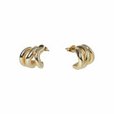 Liars & Lovers gold mini wave hoop earrings, imported from the UK