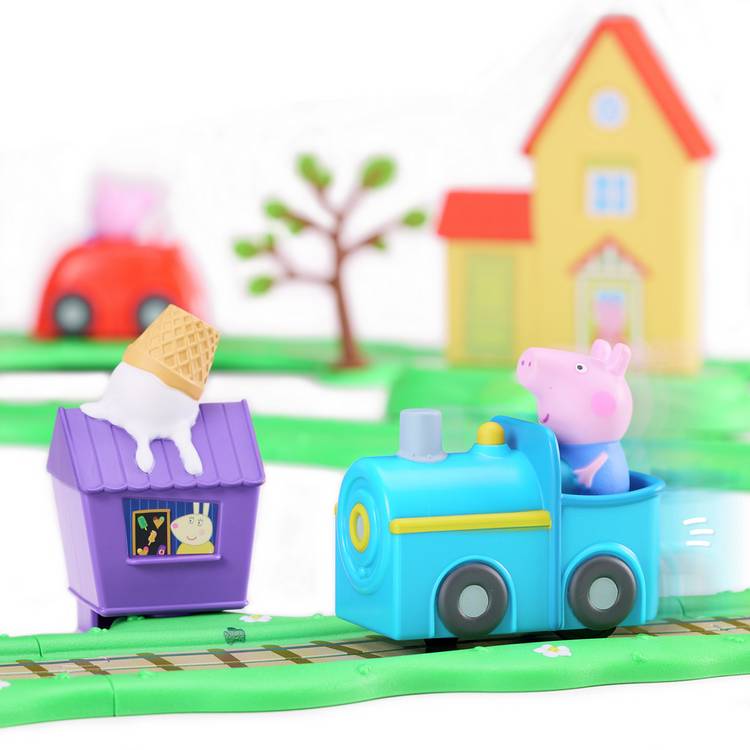Peppa Pig Whizz Around Runabout Town playset, imported from the UK