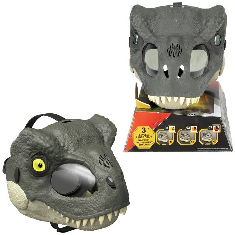 Mattel T-Rex mask with LED light up eyes British brand