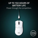 Razer DeathAdder V4 Pro wireless gaming mouse white, UK version